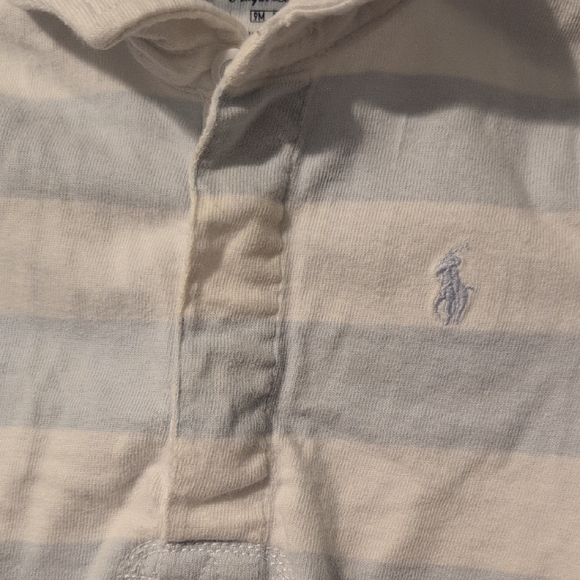 Ralph Lauren Blue and White Polo Shirt Classic Design - Picture 3 of 5